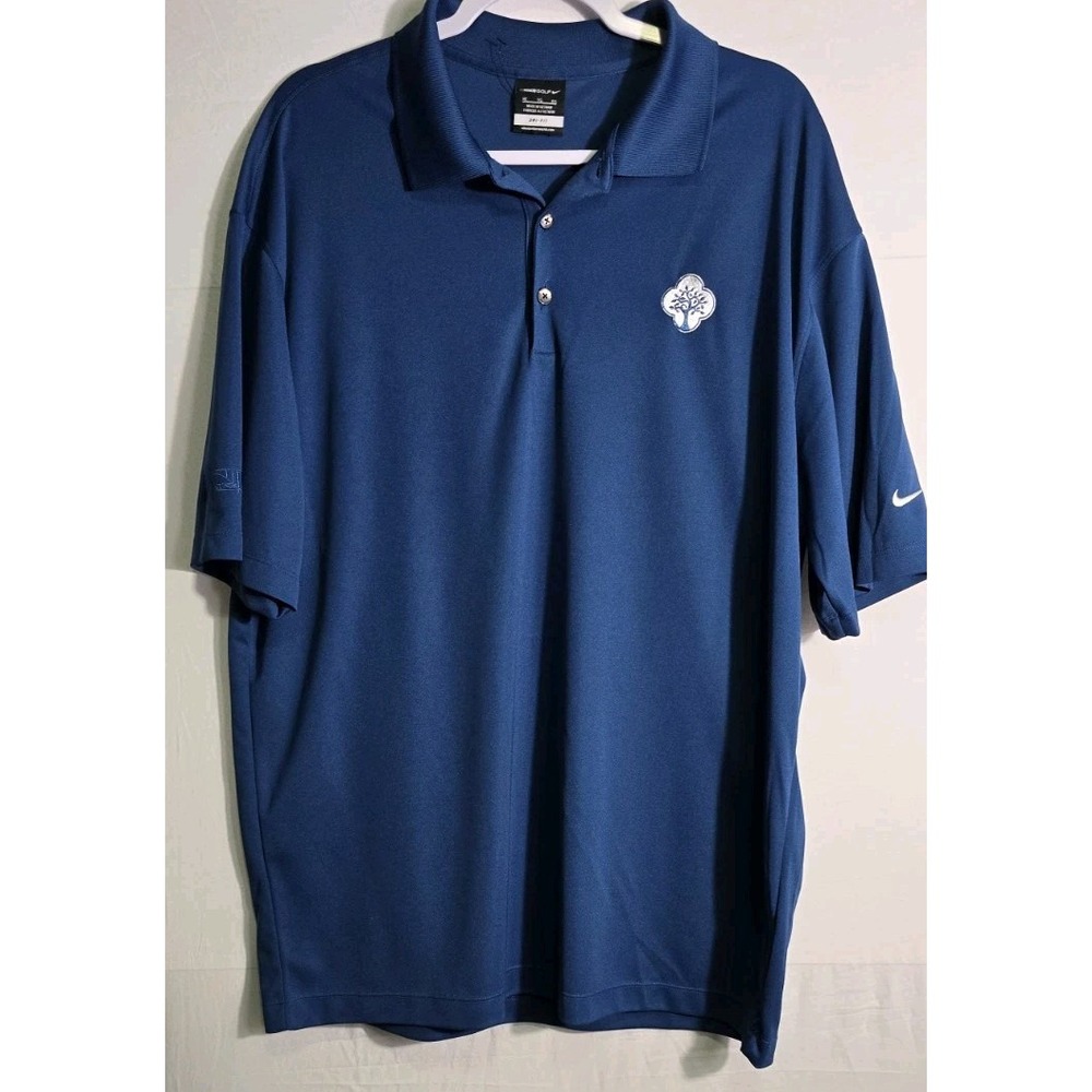 NIKE GOLF Men's‎ Dri-Fit Polo Shirt Blue Golf/Tennis Size XL